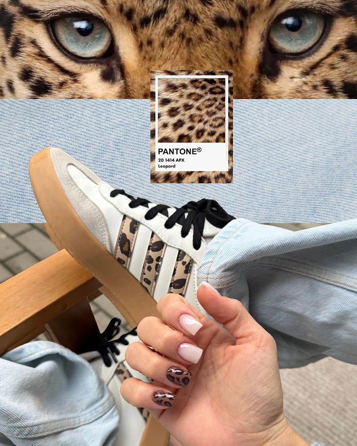Nail Salons creative ad: Leopard eyes to Pantone to nails match