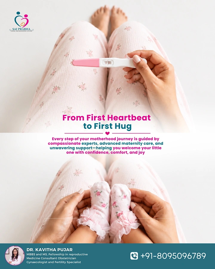 IVF & Fertility Clinics creative ad: Pregnancy test to baby feet journey