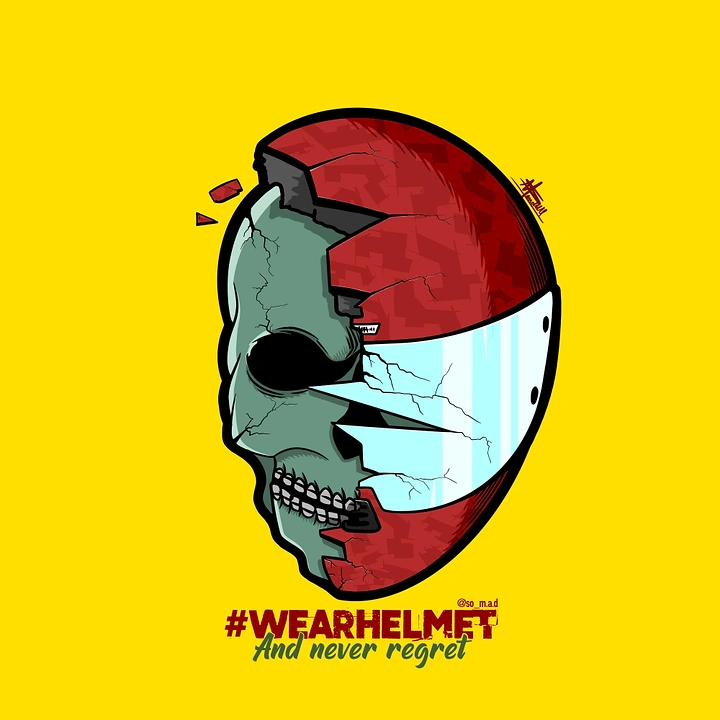 Helmets & Riding Gear creative ad: Skull helmet drives witty safety campaign