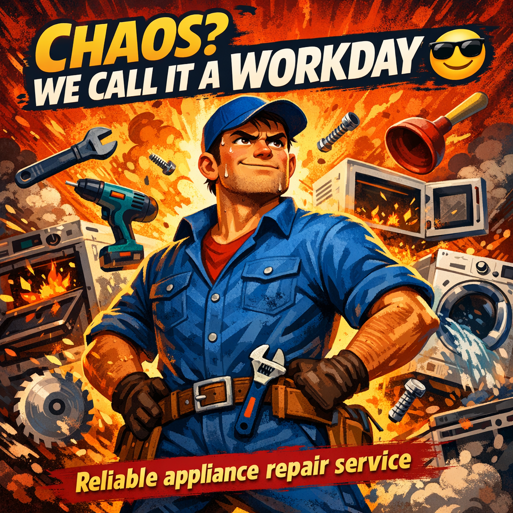 Instagram post: Strong illustrated chaos-to-repair campaign idea
