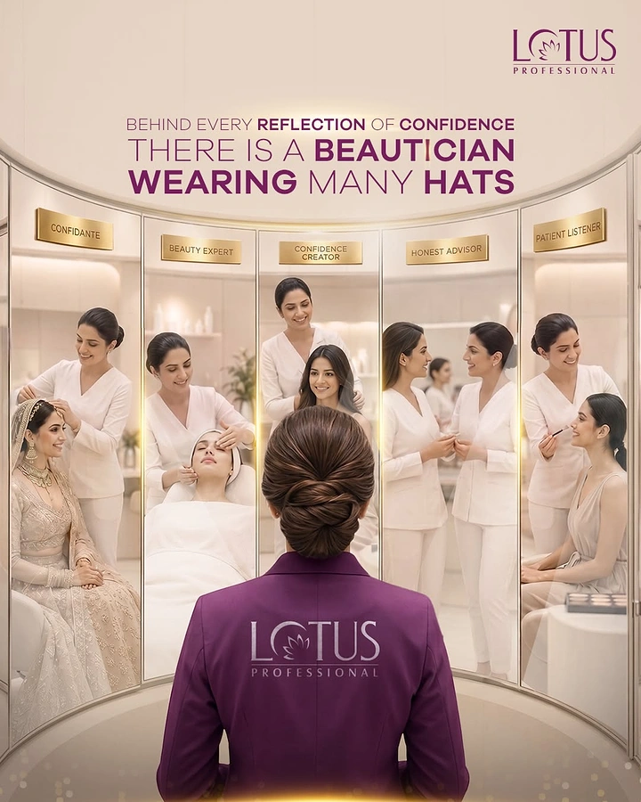 Makeup & Beauty Academies creative ad: Many hats metaphor for beauty careers