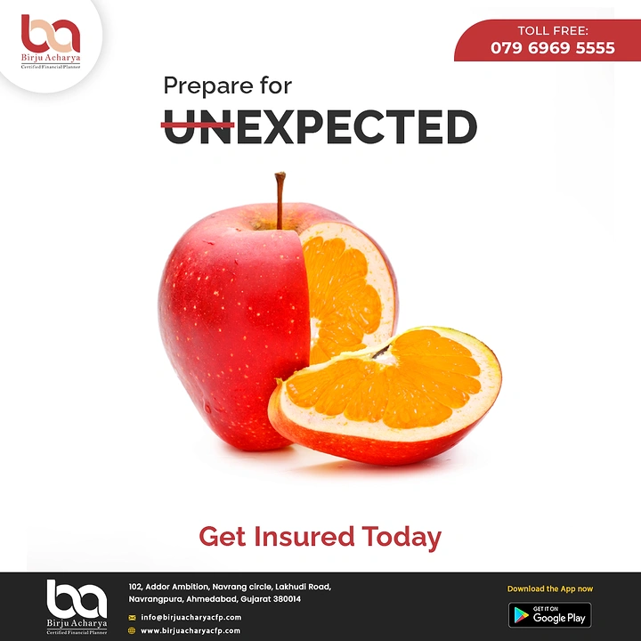 Stock Brokers & Investing creative ad: Red apple cut open revealing orange flesh