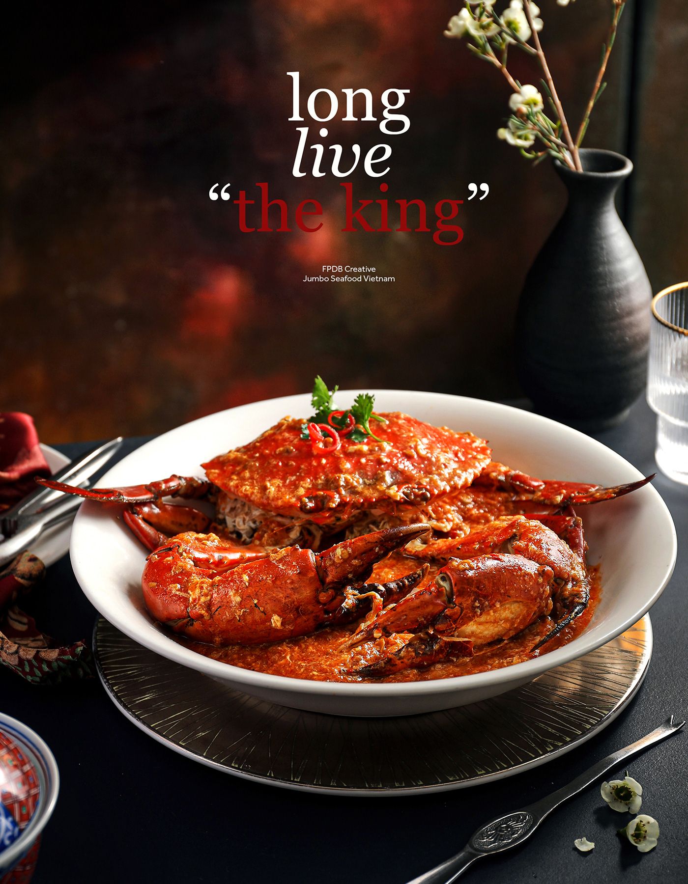 Instagram post: Crab becomes king in premium campaign