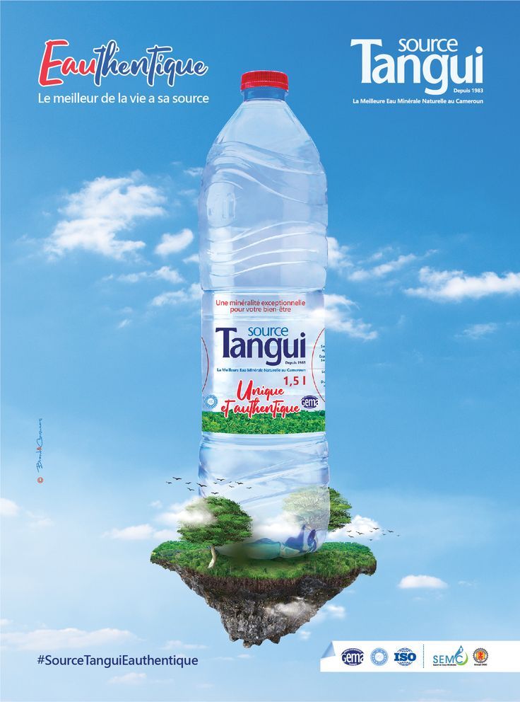 Instagram post: Bottle floating on a miniature island