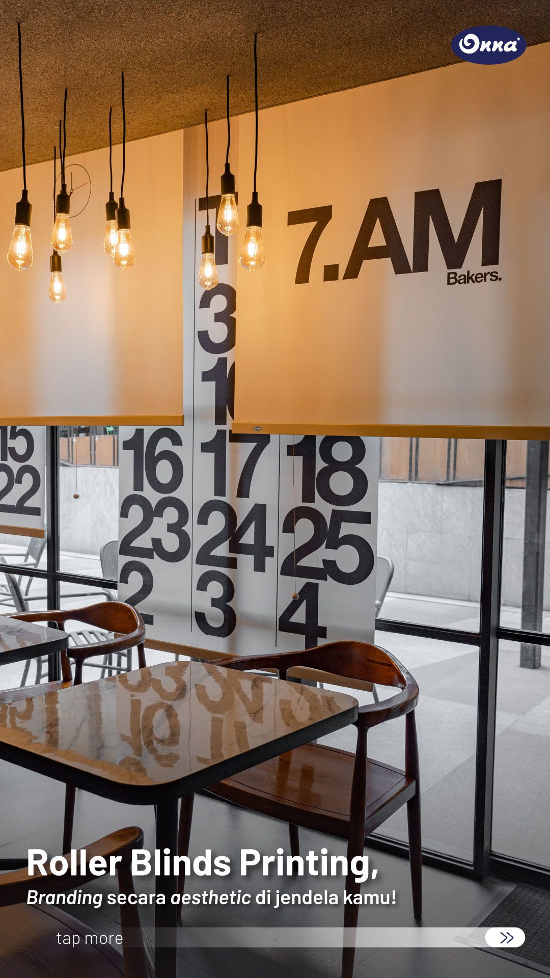 Story: Numerical window graphic supports blind printing
