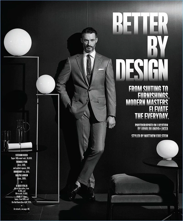 Men's Suits & Formal Wear creative ad: Exceptional premium editorial fashion campaign