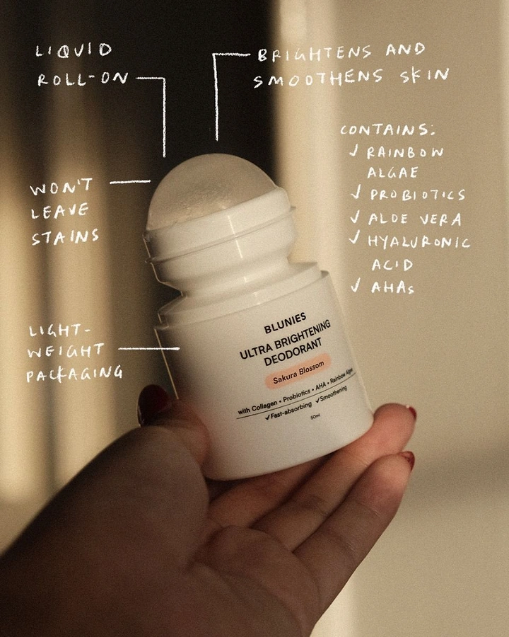 Deodorants & Antiperspirants creative ad: Handwritten product-claim annotation concept
