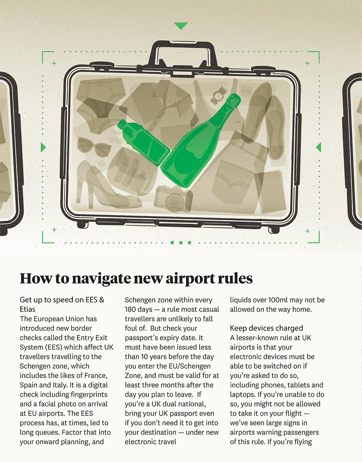 Airlines creative ad: Suitcase map turns rules into metaphor