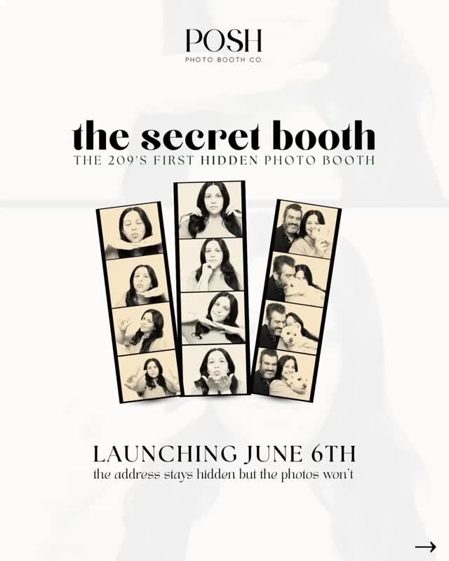 Instagram post: Secret-booth mystery launch concept