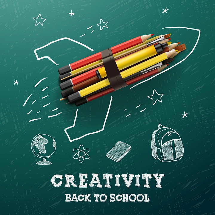 Pens & Writing Instruments creative ad: Pens become a back-to-school creativity scene