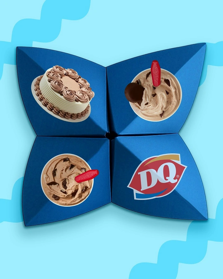 Dairy Brands creative ad: Paper fortune-teller reveals DQ treats