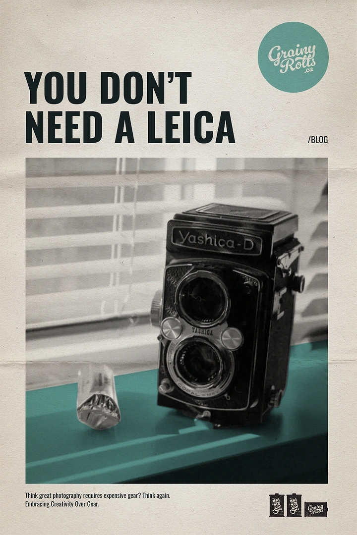 Cameras & Camera Stores creative ad: Witty anti-Leica positioning with ring