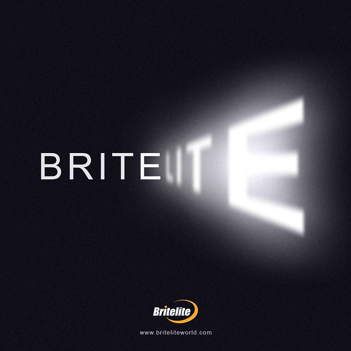 Electrical Goods Stores creative ad: Brand name letters turning into a projected beam of light