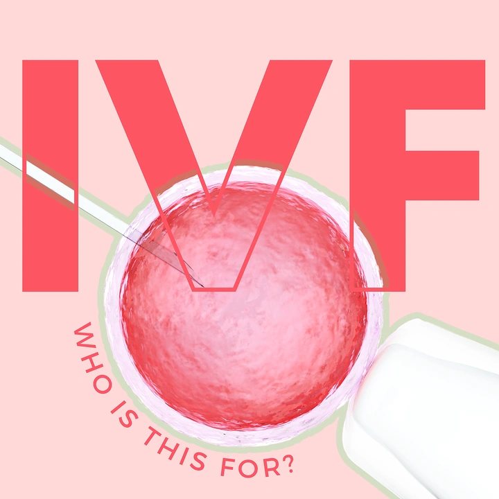 IVF & Fertility Clinics creative ad: Egg injection pipette forms IVF letters