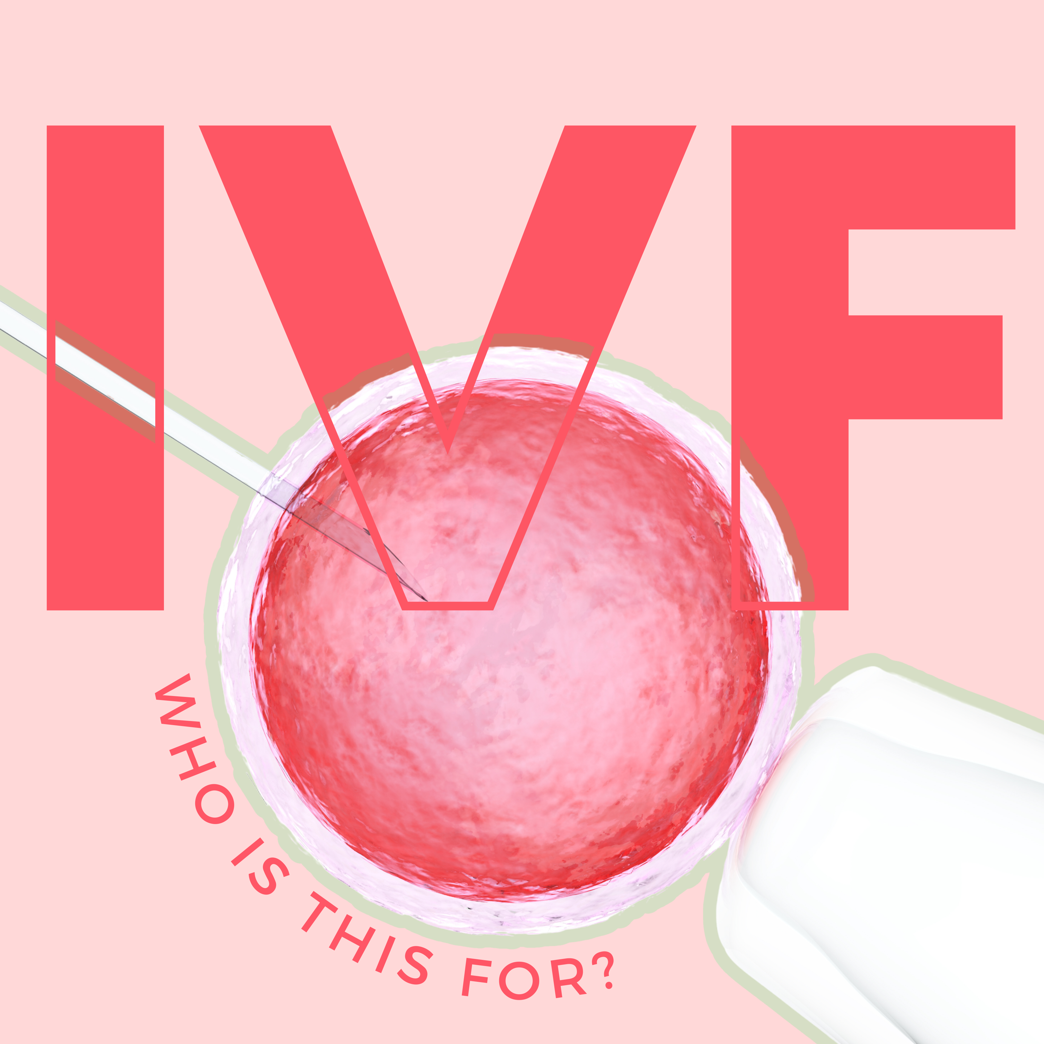 Instagram post: Egg injection pipette forms IVF letters