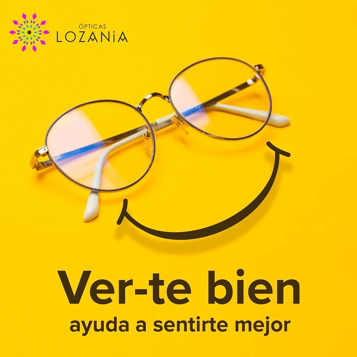 Opticians & Eye Care creative ad: Glasses become eyes of smiley face
