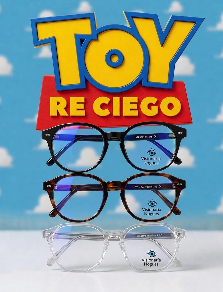 Opticians & Eye Care creative ad: Toy Story parody pun with stacked frames