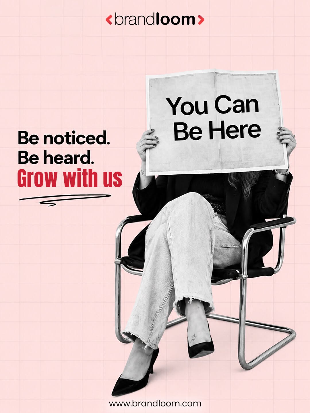 Newspaper 'You Can Be Here' ad-space idea