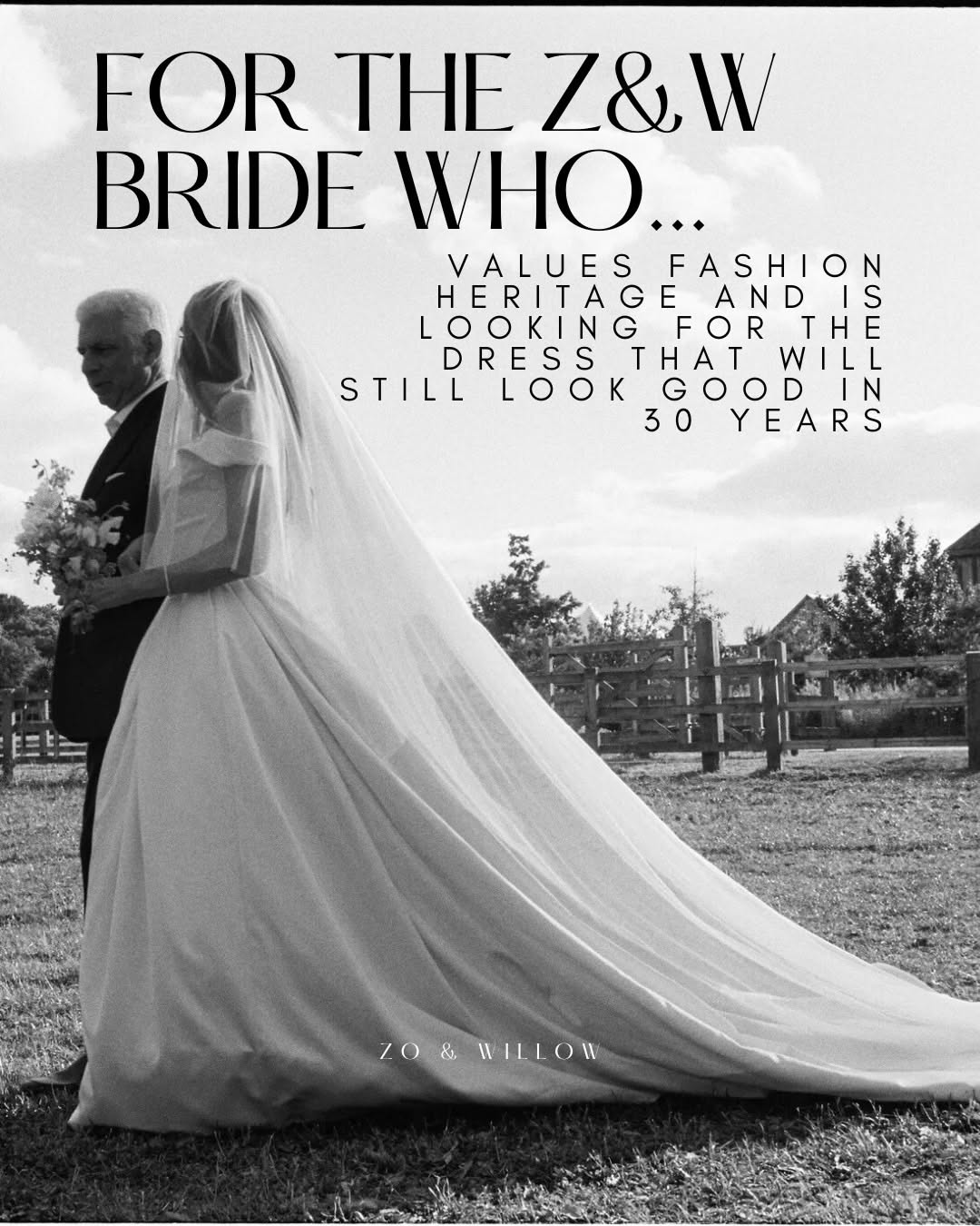 Instagram post: Iconic high-fashion bridal campaign, slide 3