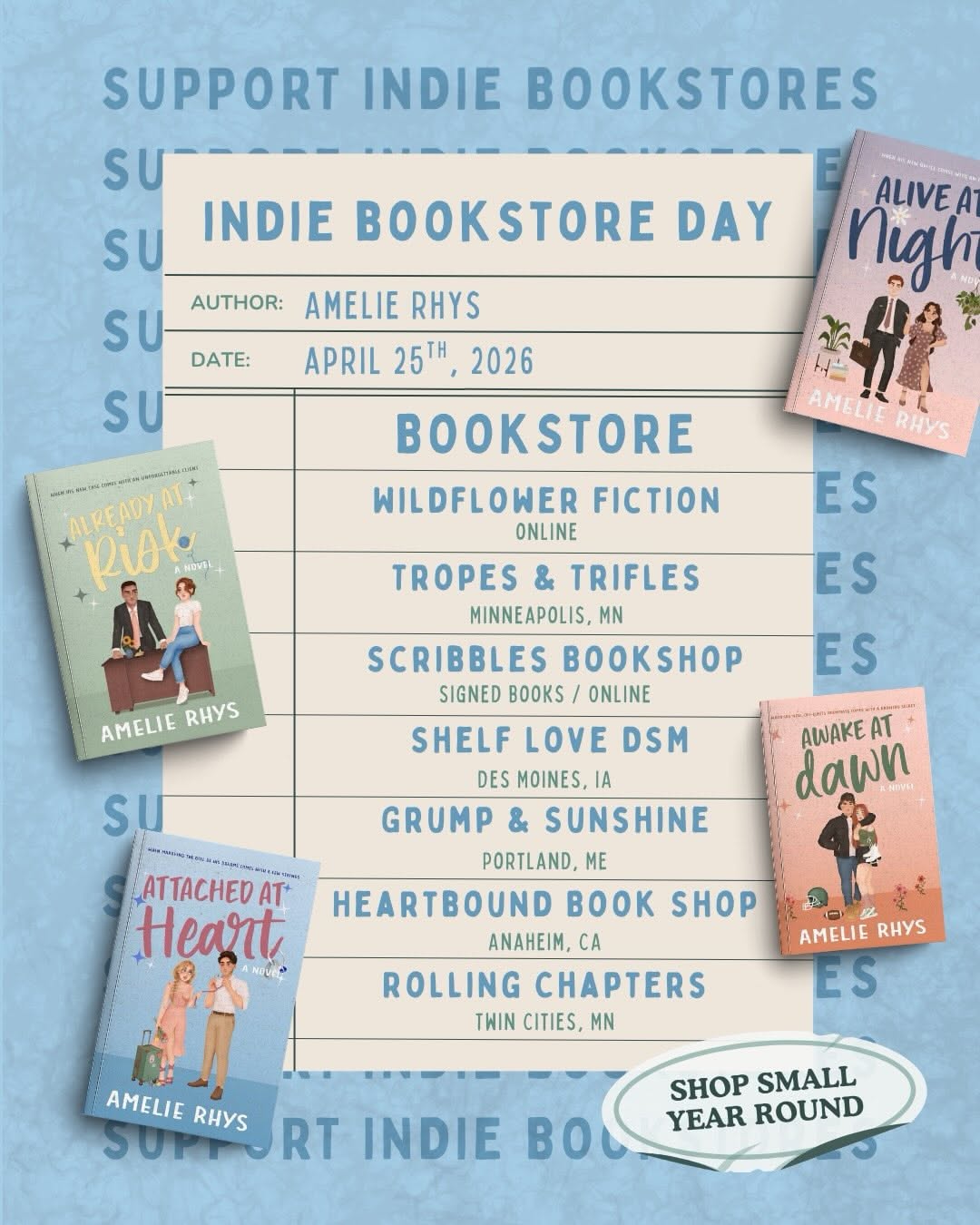 Library checkout card as stockist list
