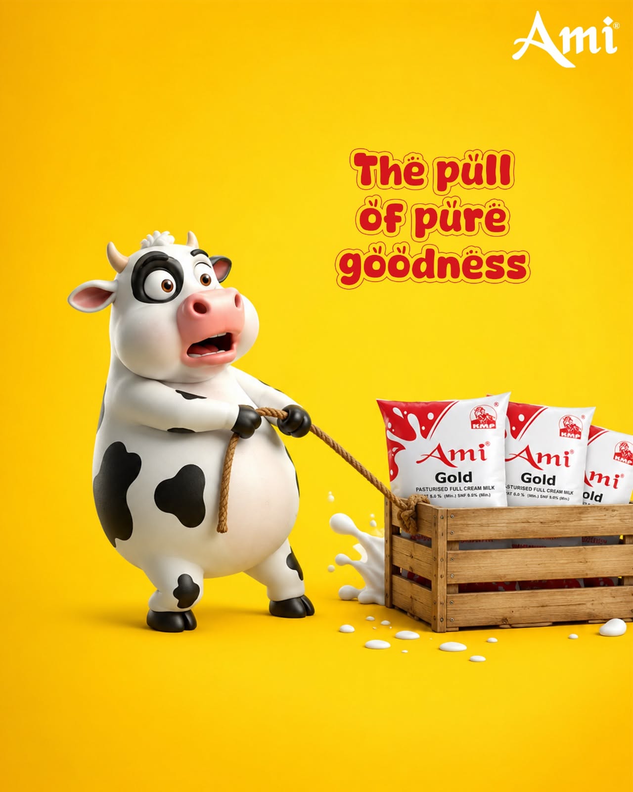 Instagram post: Cow tug-of-war, 'pull of pure goodness'