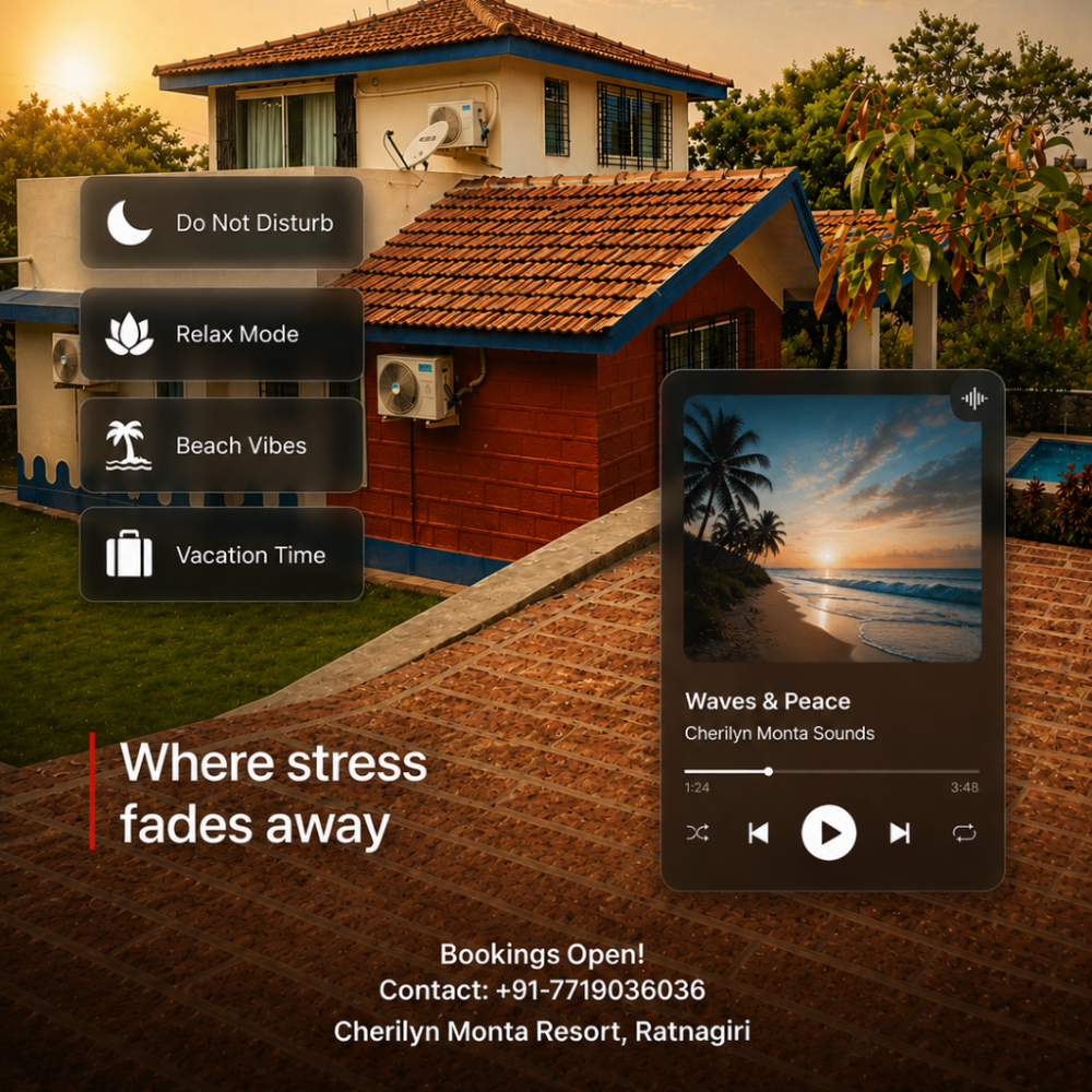Instagram post: Resort transformed into calming app interface