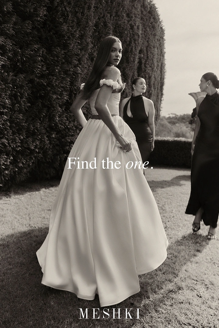 Bridal Wear & Wedding Dresses creative ad: Find-the-one bridal double meaning