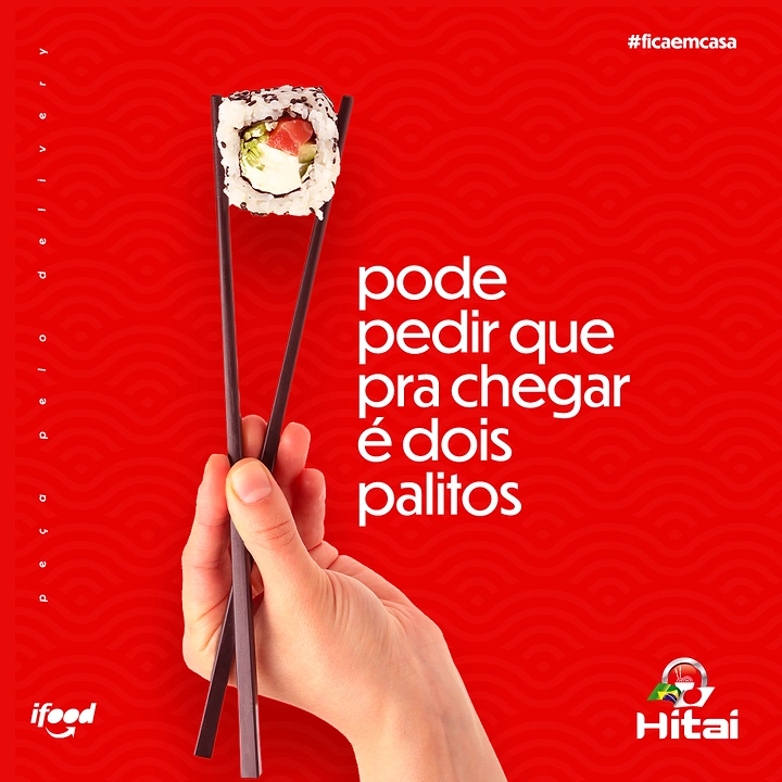 Sushi & Japanese Restaurants creative ad: Chopstick pun makes delivery memorable