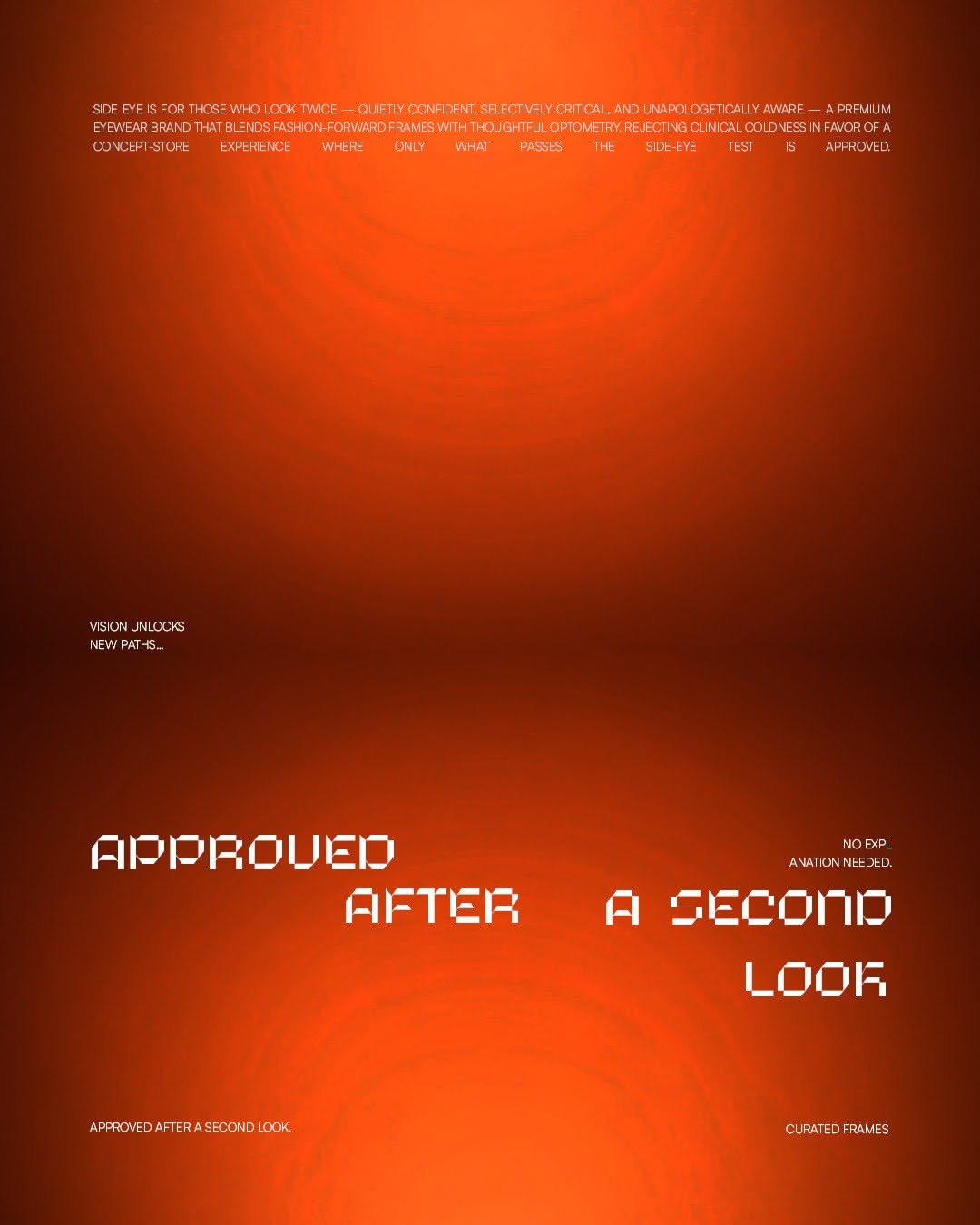 Carousel: Profile of a woman wearing white wraparound shield sunglasses, slide 5