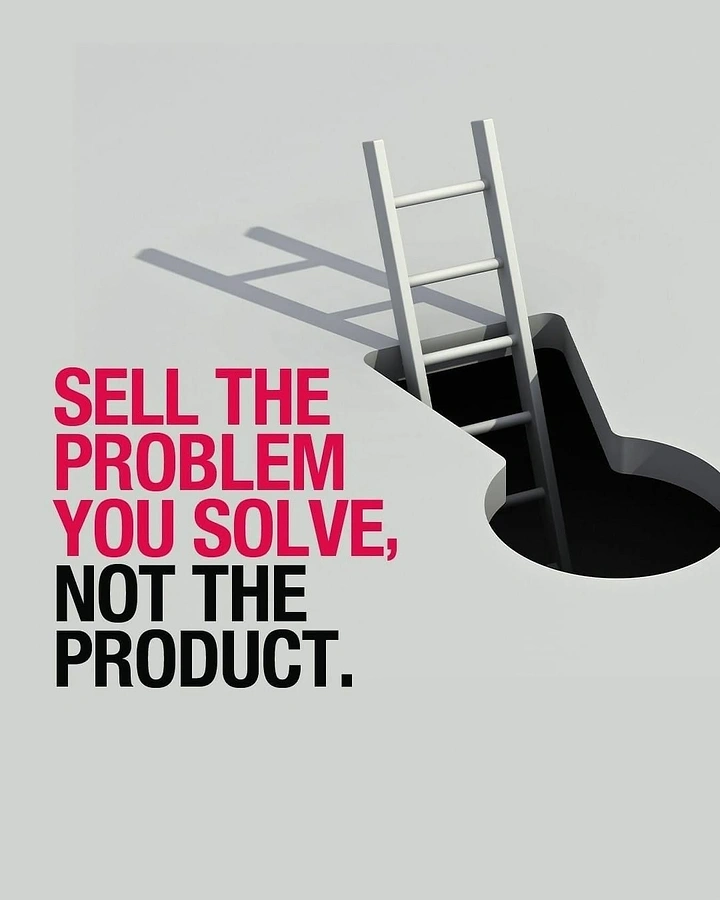 Agency creative ad: Ladder out of hole problem metaphor