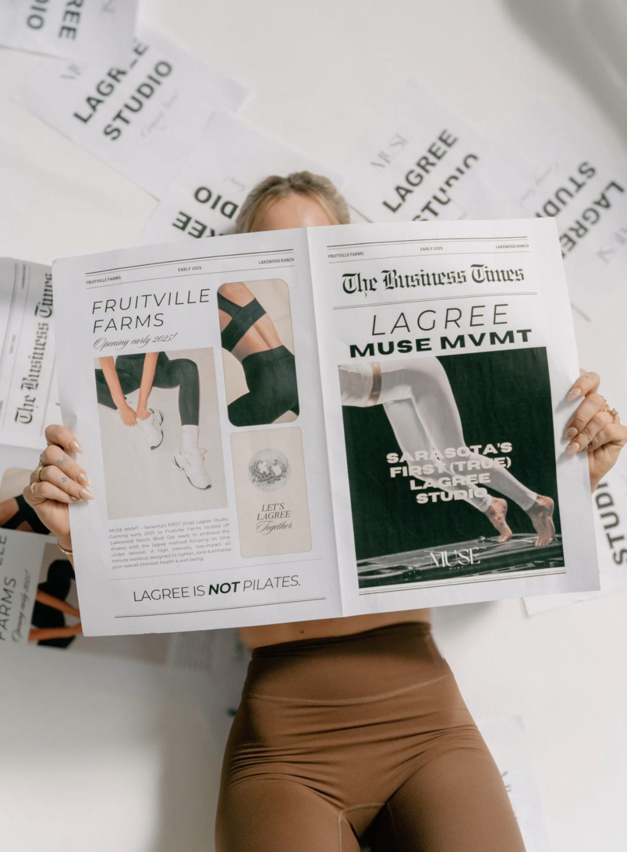 Instagram post: Newspaper concept turns Lagree into editorial news