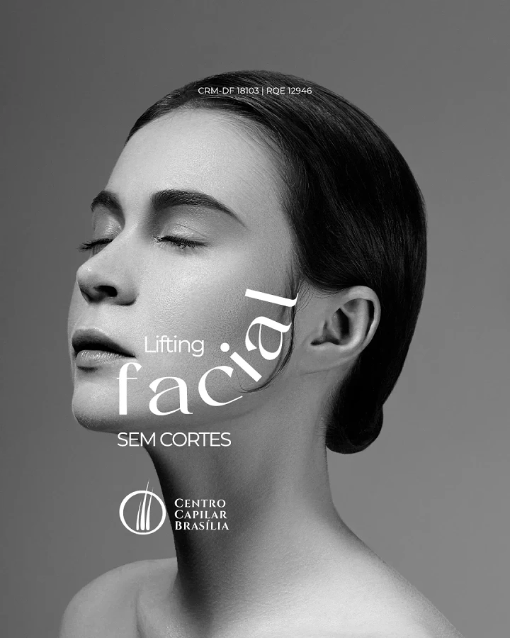 Skin & Cosmetic Clinics creative ad: Curved 'facial' type follows jawline lift