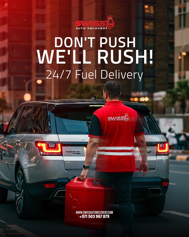 Towing & Roadside Assistance creative ad: Witty push-versus-rush service copy
