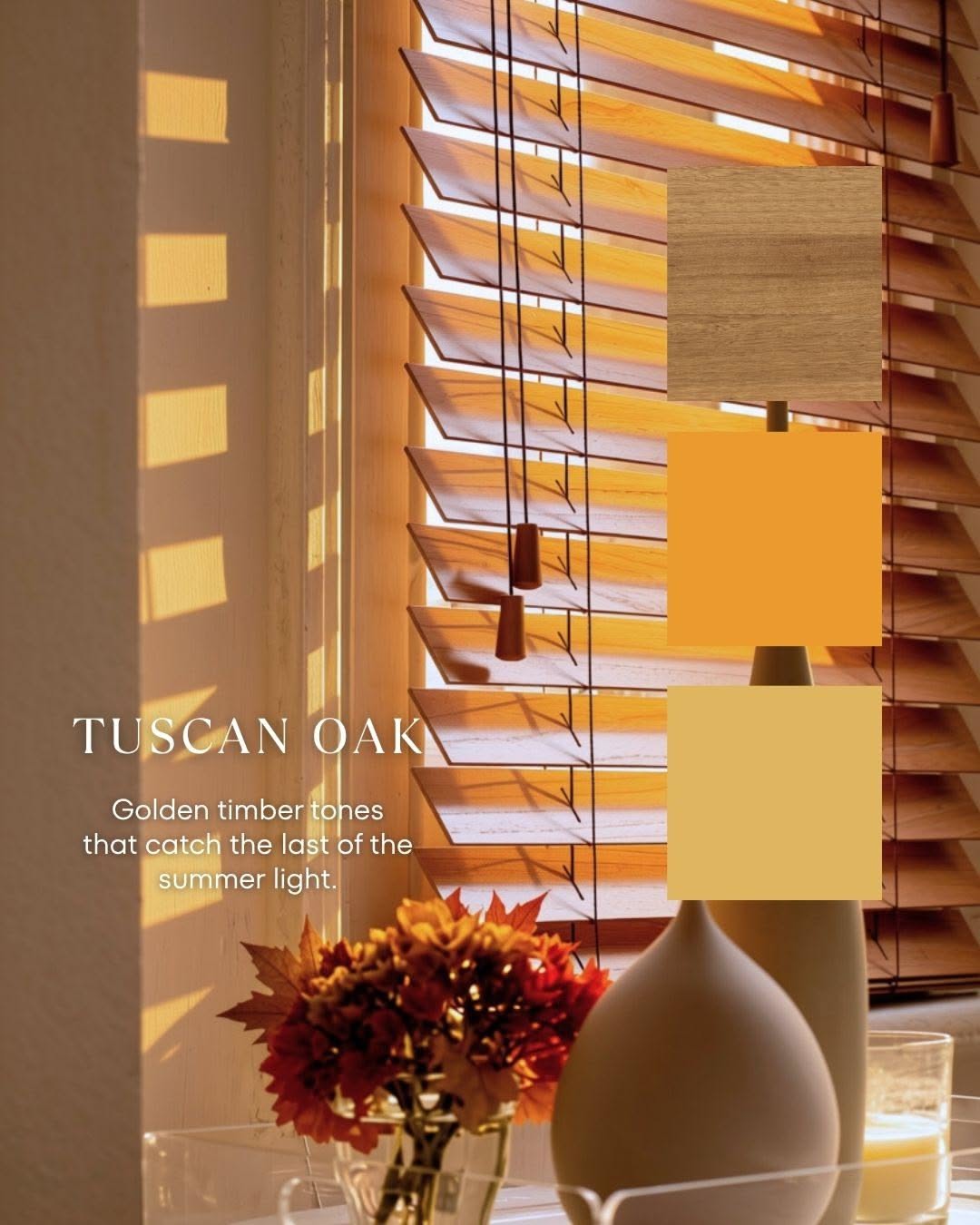 Instagram post: Seasonal ‘ber’ campaign frames autumn blinds, slide 2
