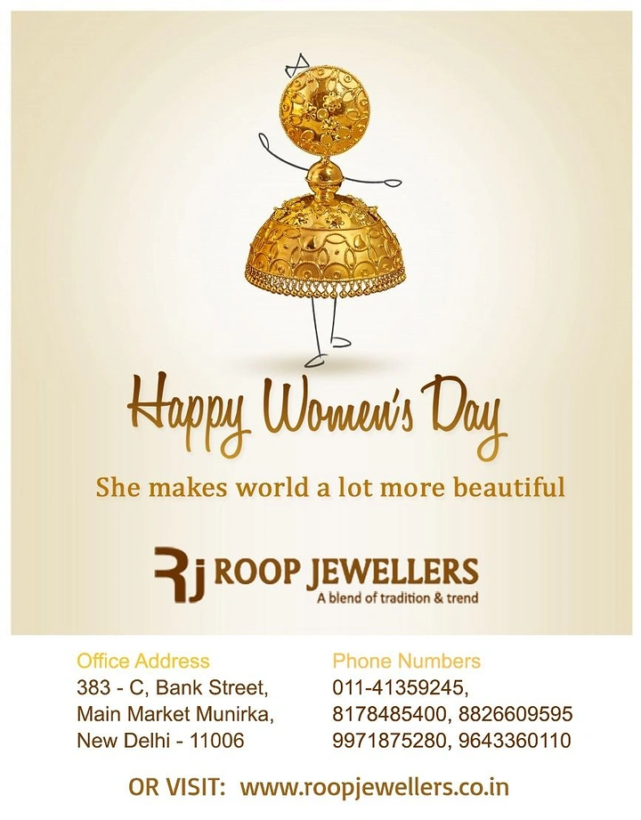 Women's Day creative ad: Jewellery piece becomes a dancing woman