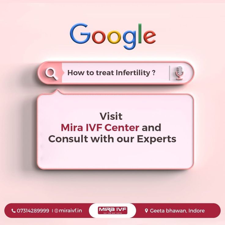 Instagram post: Google search bar answers infertility query