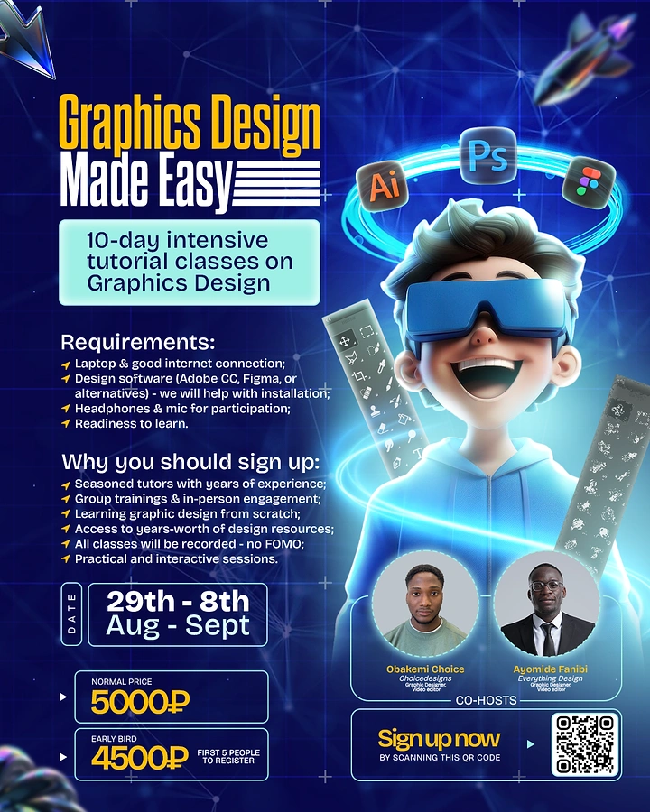 Design & Animation Schools creative ad: Futuristic robot visualizes easy graphic design