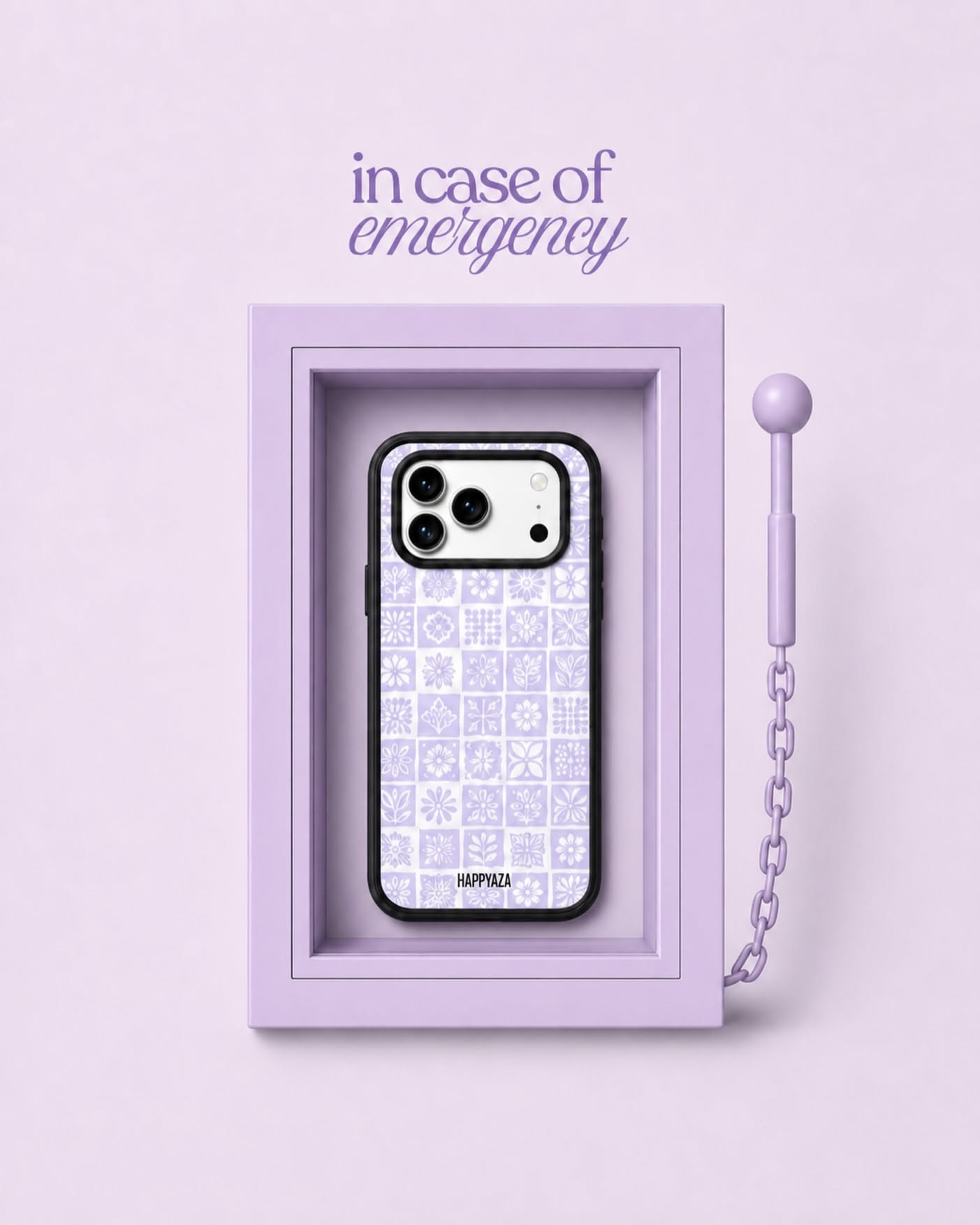 Instagram post: Emergency-box metaphor for phone case