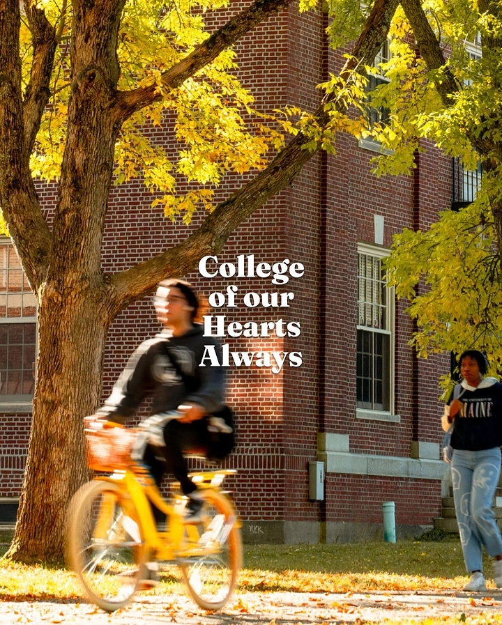 Universities & Colleges creative ad: Seasonal campus scene with witty copy