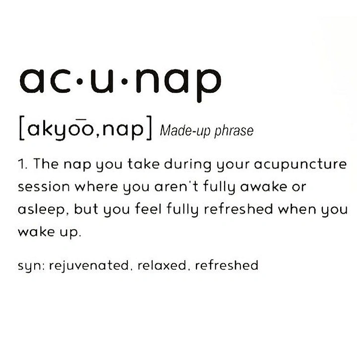 Acupuncture & Cupping Clinics creative ad: Clever coined term for acupuncture nap