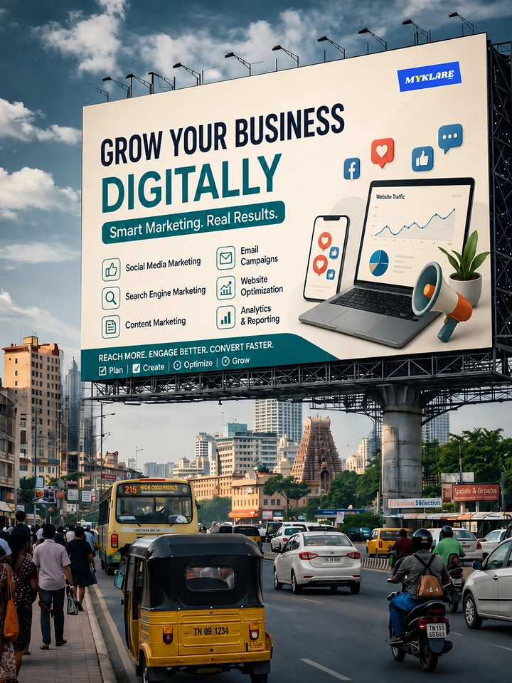 Agency creative ad: Agency ad shown on real city billboard