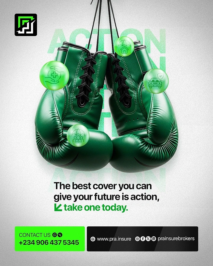 Stock Brokers & Investing creative ad: Hung-up boxing gloves, take action