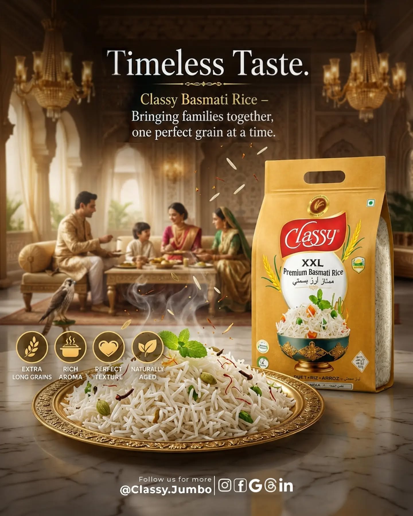 Carousel: Woman cooking rice as a famous portrait in a frame leans toward the steam, slide 2