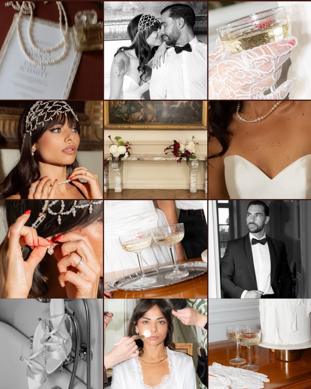 Instagram post: Editorial bridal campaign with gallery setting, slide 4