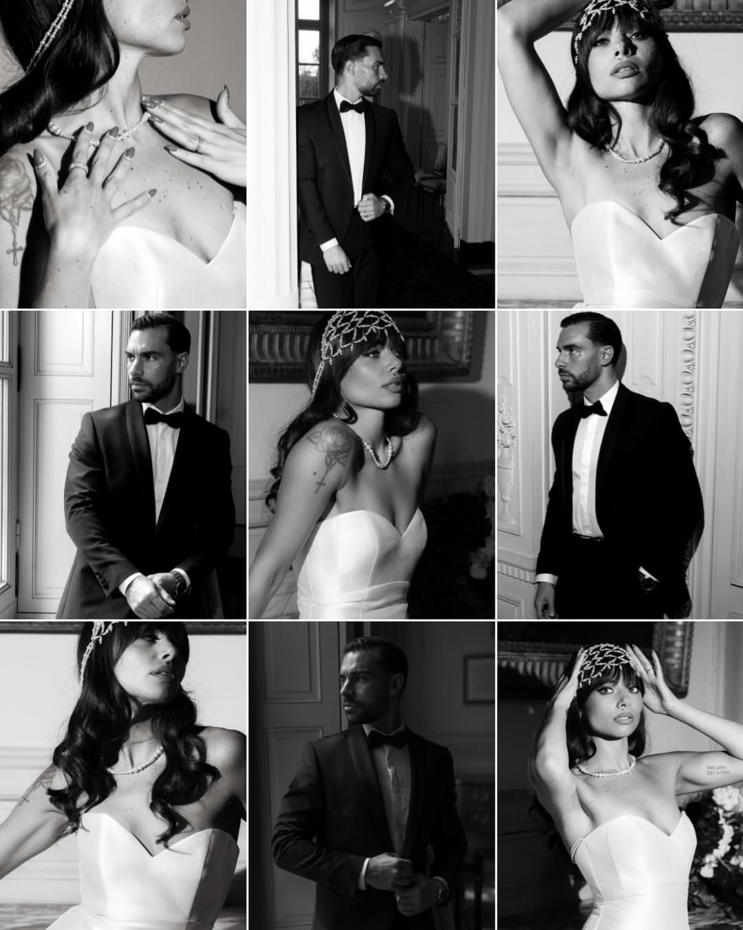 Instagram post: Editorial bridal campaign with gallery setting, slide 6