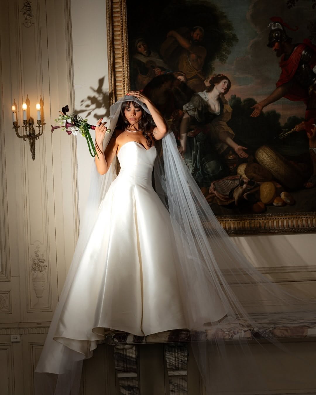 Instagram post: Editorial bridal campaign with gallery setting, slide 7