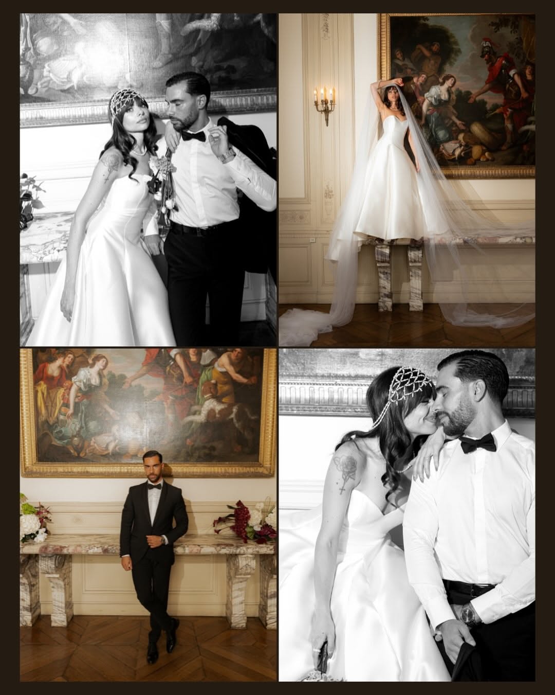 Instagram post: Editorial bridal campaign with gallery setting, slide 8