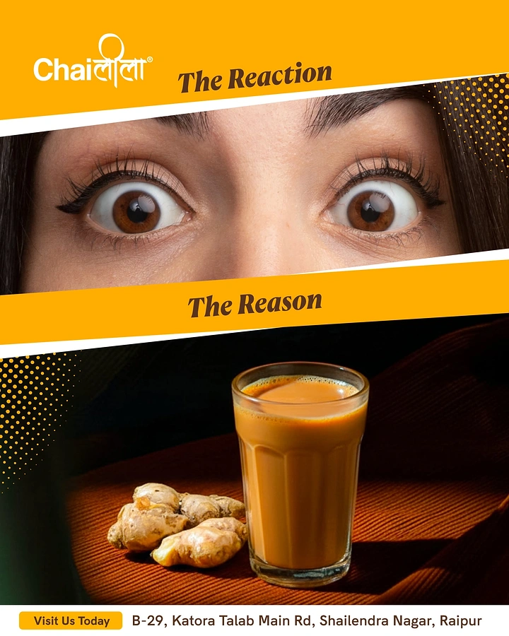 Tea & Chai Brands creative ad: Reaction vs reason meme-format split