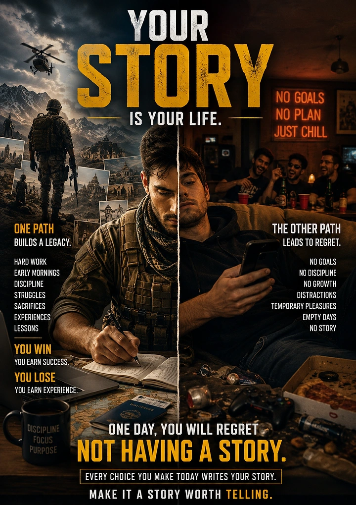 Life & Business Coaches creative ad: Split-path story sells life choices