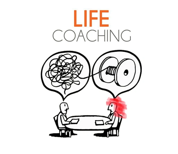 Life & Business Coaches creative ad: Brains on a couch create a coaching metaphor